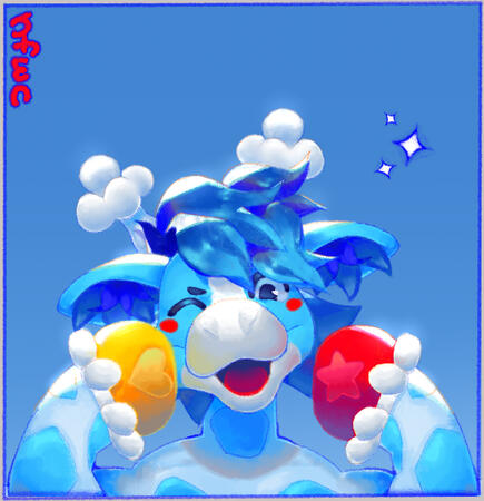 Fanart for BlocksGiraffe on twitter